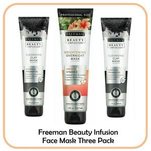 Freeman Beauty Infusion Charcoal Clay Face Mask 3p